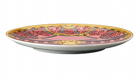 Тарелка пирожковая Rosenthal Versace Ла Скала 17 см, розовая