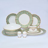 Столовый сервиз на 6 персон Clarice light green