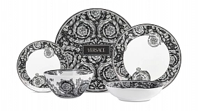 Сервиз столовый Rosenthal Versace Барокко Дымка на 6 персон 20 предметов