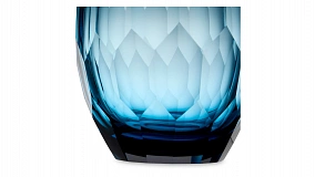 Ваза Decor de table Дальян 29 см, стекло, синяя