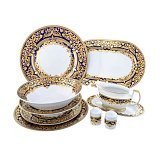 Столовый сервиз на 6 персон Natalia cobalt gold (без супника)