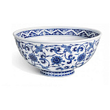 Чаша Meissen 32 см Роспись восточные цветы, лимвып 75шт, 2013