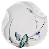 Блюдо рельефное Meissen 12,5 см Игра волн, рельеф, дикая флора