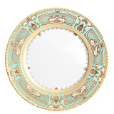 Блюдо круглое Falkenporzellan Donna Seladon gold 32 см