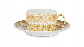 Чашка чайная с блюдцем Rosenthal Versace Медуза Рапсодия 200 мл