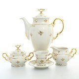 Кофейный сервиз на 6 персон Мария Луиза Ivory