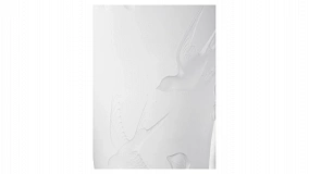 Ваза Decor de table Сакура 30 см, хрусталь, белая, п/к