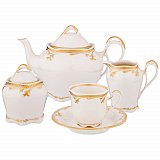 Чайный сервиз на 6 персон Rubin cream Elisabeth Bohemia Original (662-673)