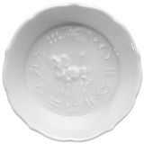 Розетка Meissen 8 см Овен, белая