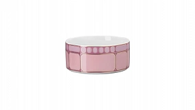 Салатник порционный Rosenthal Сваровски 14 см, фарфор, розовый