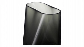 Ваза Nude Glass Инка 20 см, стекло хрустальное, дымчатая