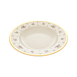 Набор глубоких тарелок Falkenporzellan Constanza cream - Primavera Gold 23см