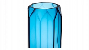 Ваза Decor de table Дальян 32 см, стекло, синяя