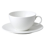 Чашка для завтрака с блюдцем Wedgwood Джио 340 мл, фарфор