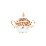 Чайный сервиз на 6 персон Queen's Crown Aristokrat Лист красный