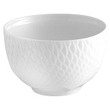 Салатник порционный Meissen Игра волн, рельеф, белый 11 см, фарфор