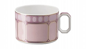 Сервиз чайный Rosenthal Сваровски 6 персон, 19 предметов, фарфор, розовый