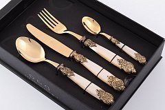 Набор столовых приборов на 6 персон Versailles Gold Domus, 24 предмета
