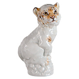 Фигурка Meissen Символ ГодаТигр с желтым мехом 12 см, фарфор