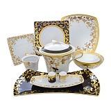 Столовый сервиз на 6 персон Tosca Black Gold