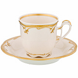 Чайный сервиз на 6 персон Rubin cream Elisabeth Bohemia Original (662-673)