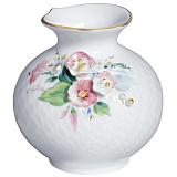 Ваза Meissen 9 см Игра волн, рельеф, лепной декор, с рельефными цветами