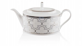 Чайник Noritake "Трефолио,платиновый кант" 1,25л