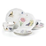 Сервиз столовый Lenox "Бабочки на лугу.Птицы" 4/12