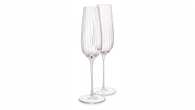 Набор бокалов для шампанского Nude Glass Round UP Dusty Rose 200 мл, 2 шт