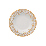 Набор глубоких тарелок Falkenporzellan Constanza cream - Sophie Gold 22 см