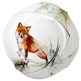 Тарелка подстановочная Meissen Игра волн, рельеф, дикая флора, 32 см